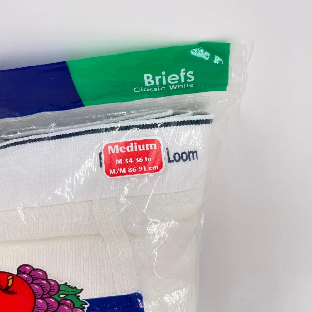 Fruit of the Loom 2009 Mens Briefs 8 pack White Full Cut Cotton Medium 34-36